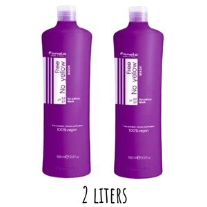 2x Fanola No Yellow Shampoo liter (66oz total)